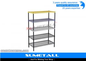 Buy cheap Heavy Duty Steel 5 Tier Wire Shelving With Powder Coated Colorful Surface product