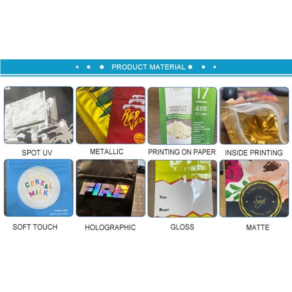 Edible Mylar Food Bags Aluminum Plastic Bags Smell Proof Weed Packaging