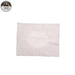 White / Red Reverse Sequin Lip Patch , Double Sided Sequin Sew On Patches