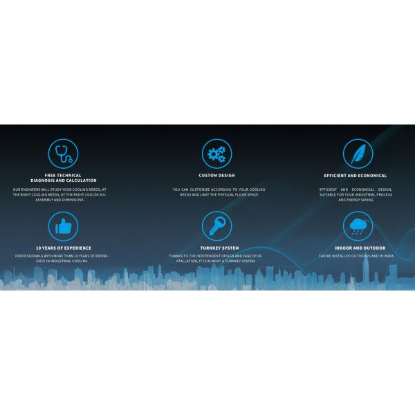 Water Cooled Scroll Chiller Compressor Condenser PLC Energy Saving