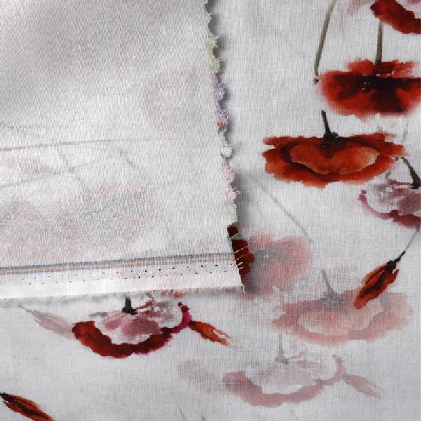 Quality Textiles Polyester Printing Fabric Ramie Cotton Plaid Linen Blend Fabric for sale