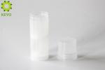 Clear PP Plastic Empty Stick Deodorant Containers Round Shape Capacity 60g