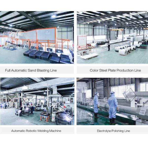 FFU Clean Room Equipments 60dB Fan Filter Units On The Factory Label