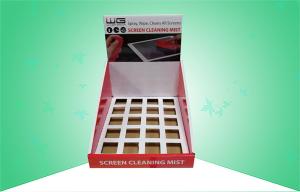 SGS Approval Cardboard Counter Displays Box Selling Screen Cleaner With Insertor