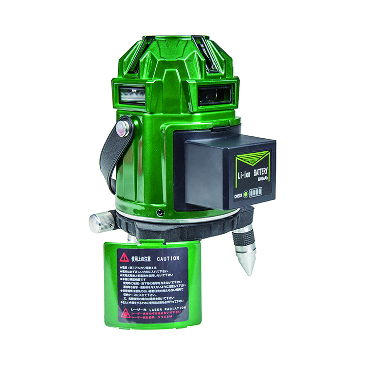 3D 8 Lines Green Beam Multi Line Laser Level 360 Horizontal And Vertical