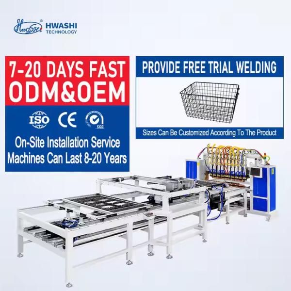 Quality HWASHI Automatic Wire Mesh Panel Cage Welding Making Machine Line For Welded Wire Mesh for sale
