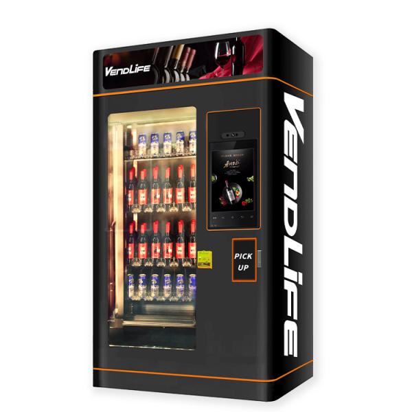 Quality OEM Wine Vending Machines , Gapless elevator vending machine Explosionproof for sale