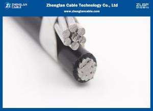 China XLPE Insulate Aluminum Low Voltage ABC Cable 2x16 Duplex Service Drop Wire IEC60502-1 on sale