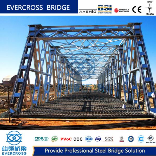 Quality COC Certificate Prefabricated Truss Bridge Composite Deck Truss Bridge for sale