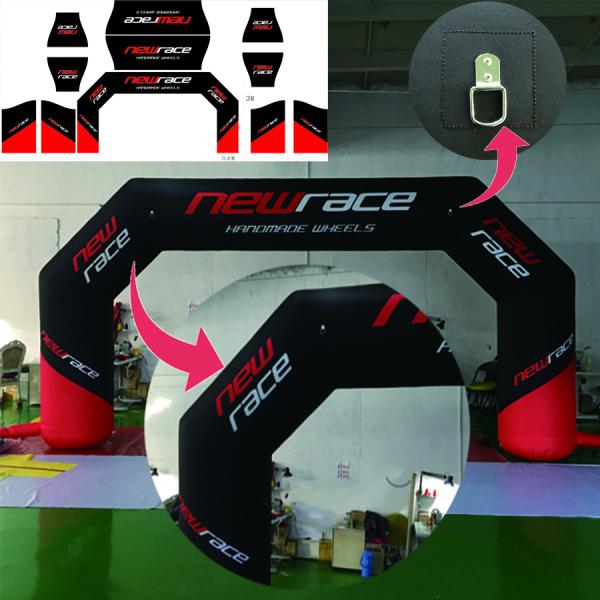 Custom Archway Outdoor Advertising Inflatable Led Arch Inflatable Entrance Race Arch