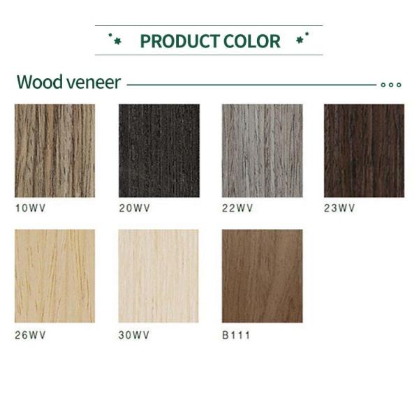 Wood Veneer Luxury Acoustic Panels Fabric Wooden Grooved Fluted