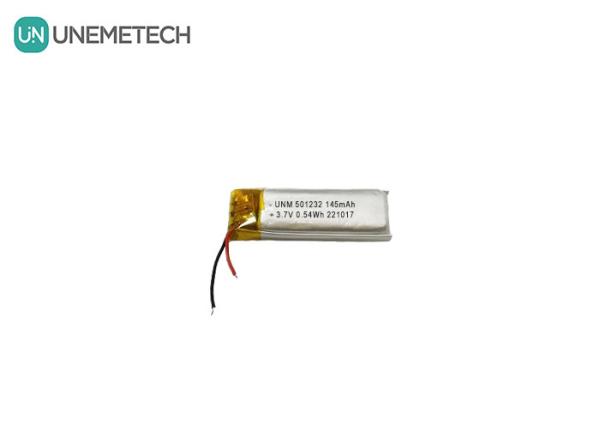 Quality 3.7V 145mAh 501232 Compact Design Lithium Polymer Battery For Bubble Machine for sale