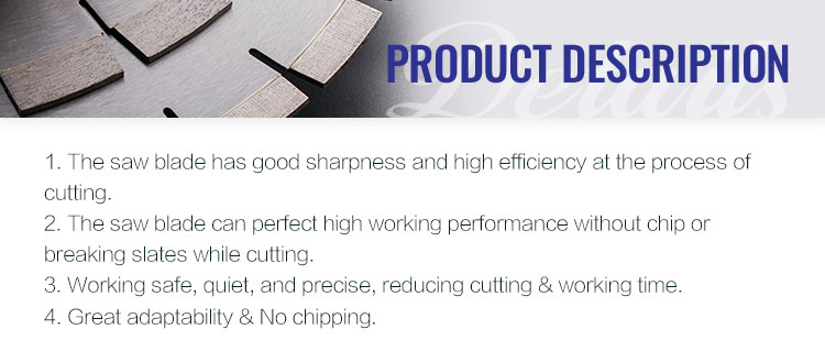 High Speed Diamond Tools for Stone Processing D350mm Segmented Diamond Saw Blade