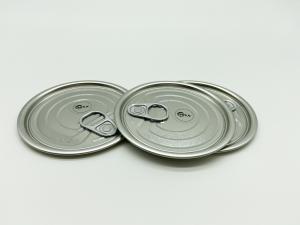 Silver color Tinplate Aluminum paste inside Easy Open End for Tuna fish tin can lid