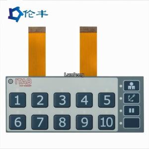 Buy cheap Gray LEDs FPC Membrane Switch Embossed Button Tactile Switch Keypad product
