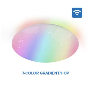 China Multifunctional RGBW Color CCT Adjustable Wifi Smart LED Ceiling Light on sale