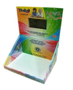 China POP POS screen Retail Shop Counter Design Cardboard LCD screen Display for Promotion on sale