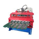 1m width feeding material glaze tile roof panel roll forming machine production