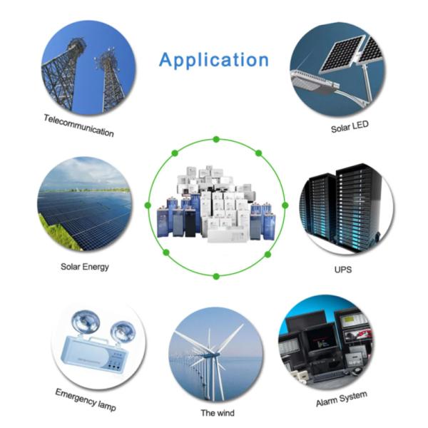 Deep Cycle Gel Battery 12V 200AH Lead Acid Battery UPS AGM Accumulators