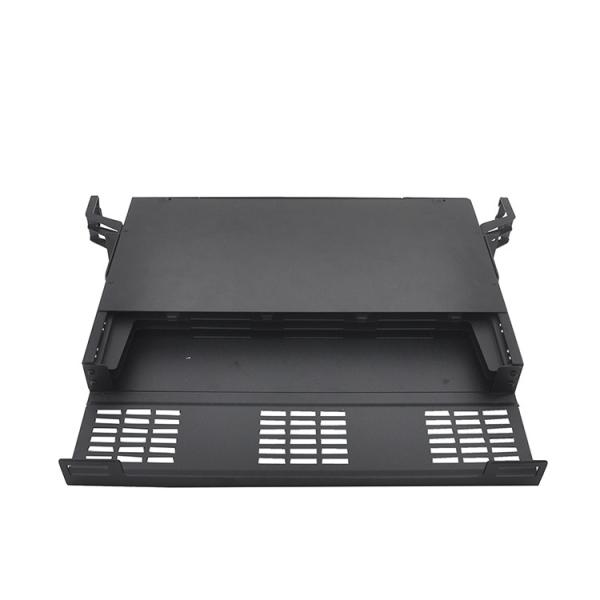 19 Inch Fiber Mpo Cassette Patch Panel 144 Port 1U HDMPO MTP LC