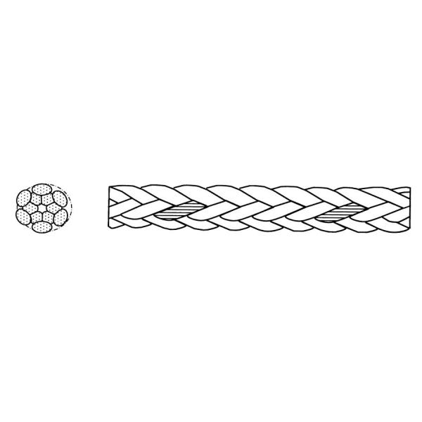 GB/T 30667-2014 12-Strand High Strength Braided Polyester And Polyolefin Dual Fibre Rope
