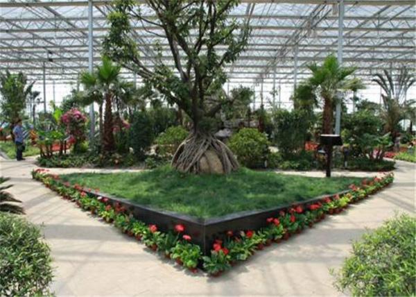 Quality Large Dimension Ecological Greenhouse Steel Structure Main Frame Quick Delivery for sale