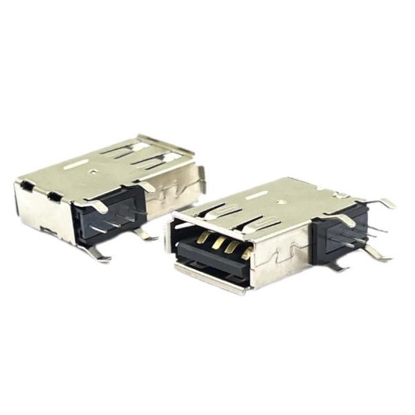 Quality ODM 500V USB Socket Connector Usb2.0 With AU 1U Contact Plating for sale