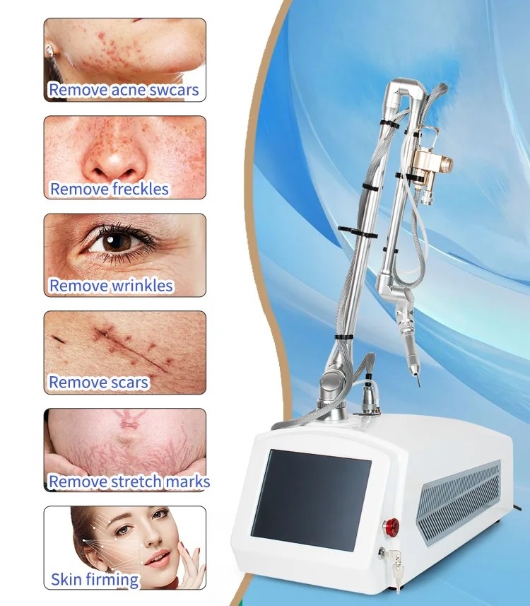 3 In 1 Rf Tube Fractional Co2 Laser Device For Acne Scars Removal Skin Care Machine