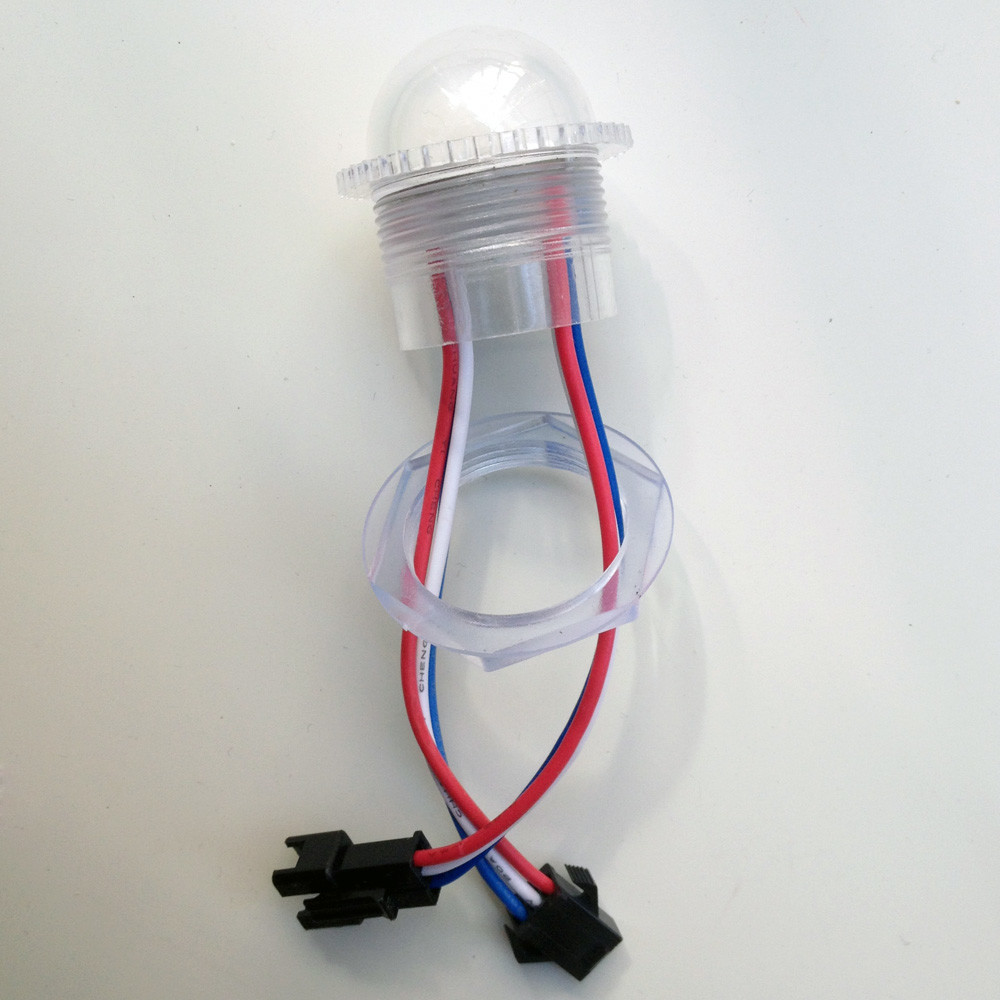 KooSion Programmable RGB Light for Attractions Swings Rides Oval Pixel 3 Leds