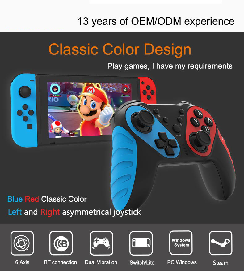 Onikuma 7032 1.5h Wireless Controller Joystick With Nonslip Grip