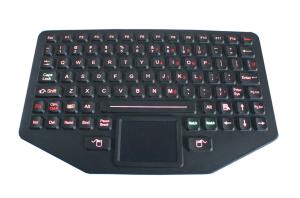 Buy cheap Rubber Waterproof Rugged Silicone Keyboard With Touchpad IP65 Dynamic product