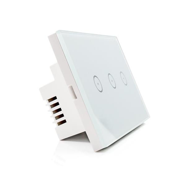 Quality Universal Incandescent Wifi Touch Switch With Tempered Glass Touch Panel for sale