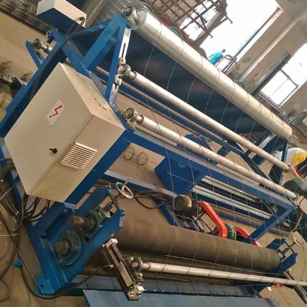 Gratings Basket Wire Net Making Machine , BI Wire 2 Row Weld Mesh Making Machine