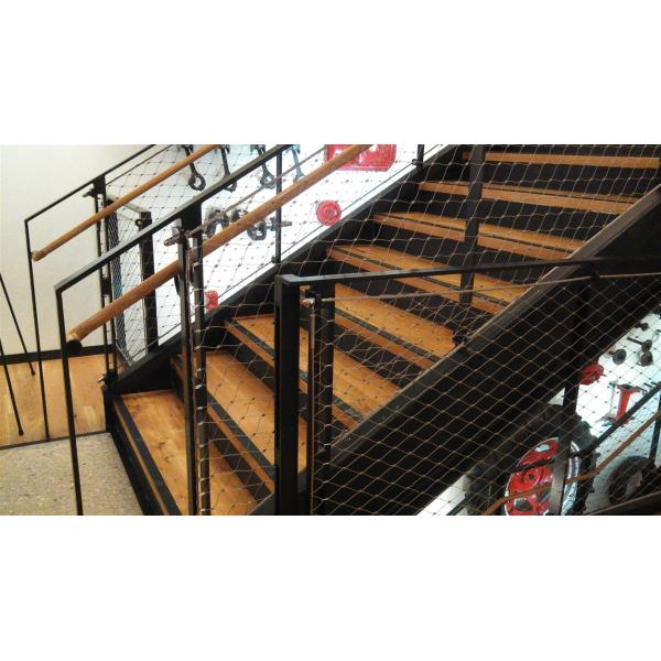AISI316 Material 1.5 mm Flexible X-tend Staircase Security Cable Wire Mesh