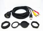 6 Ft USB Extension Data Cable Audio Video Flush Mount Set For Car Dashboard