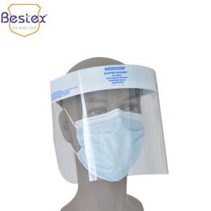Elastic Band Fluid Resist EN166 Chemical Safety Face Shield