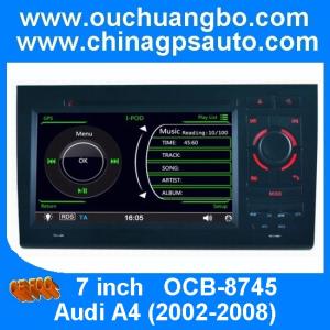 China Ouchuangbo multimedia gps stereo navi for Audi A4 2002-2008 steering wheel control SD USB on sale