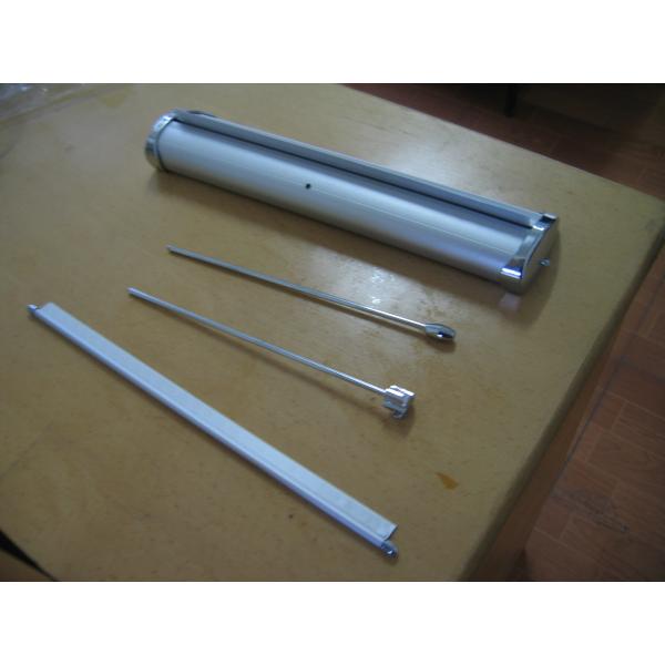 100% Aluminium Portable Retractable Mini A3 A4 Table Roll Up Banner Stand / Mini Desktop Rollup Stand Displays