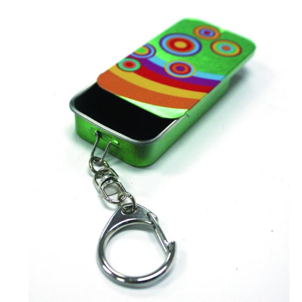 Quality Slider Mint Tin With Key Ring for sale