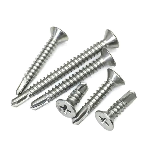 ISO9001:2015 Certified Stainless Steel Pan Head Self Drilling Screw with Black Oxide Finish and Phillips Drive