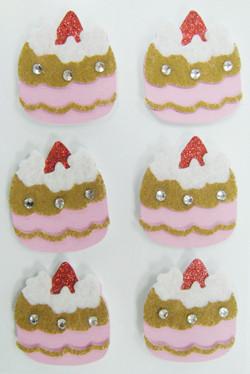 Quality MP4 Mini Cake Rhinestone Printable Fabric Stickers With Screen Printing Colorful for sale