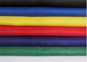 Black / Brown Polyester Fabric , Eco - Friendly Coated Polyester Fabric