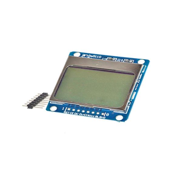 5110 Lcd Display Module With White And Blue Backlight Adapter PCB 84X48 84*48