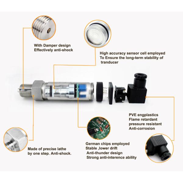 CE Approved OEM Pressure Sensor PT201 With Perfect Long Term Stability