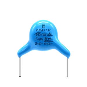 China Small High Voltage Ceramic Capacitor 471K 400VAC Customized on sale