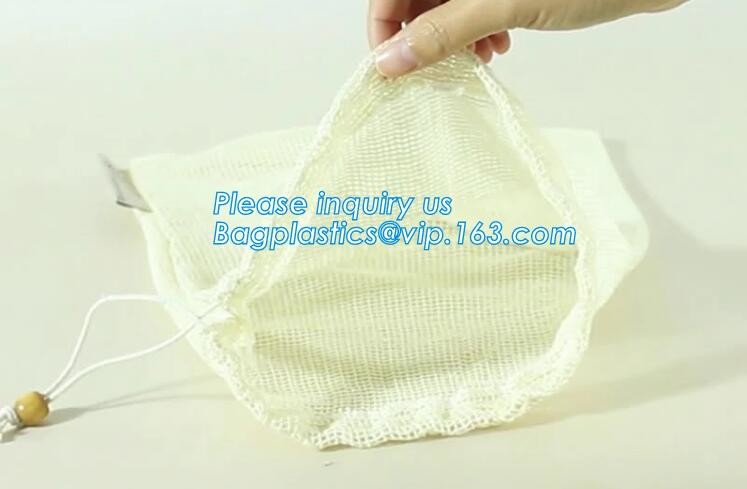 high quality reusable Cotton Mesh Net bag Shopping Tote Bag for foods and vegetable,Extra lightweight cotton net mesh ba