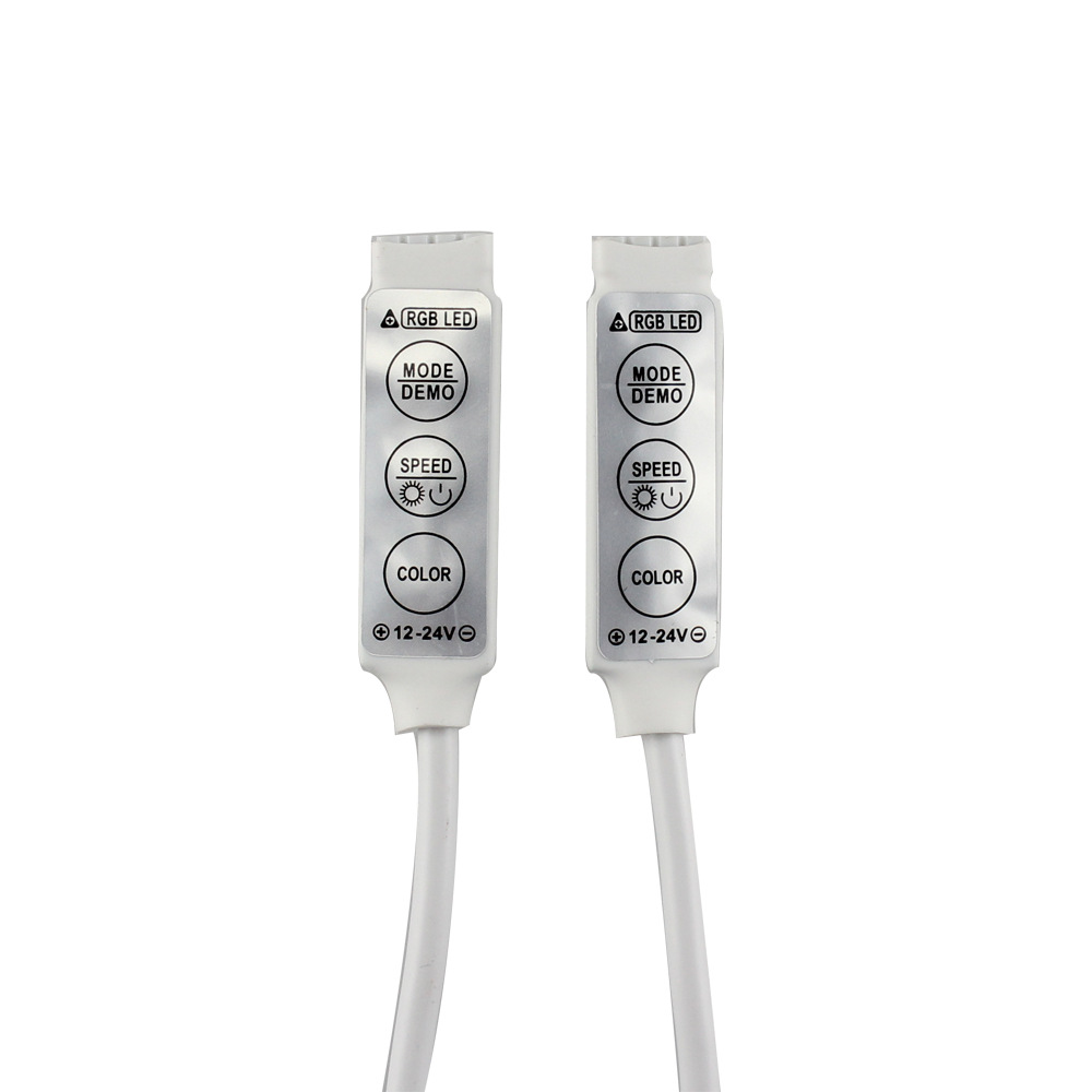 288W 3 Key LED Controller , RGB LED Controller 12V For 5050 RGB Strip Light