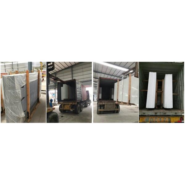 3000 X 1400mm Black Quartz Slab , High Hardness Solid Quartz Island Slab