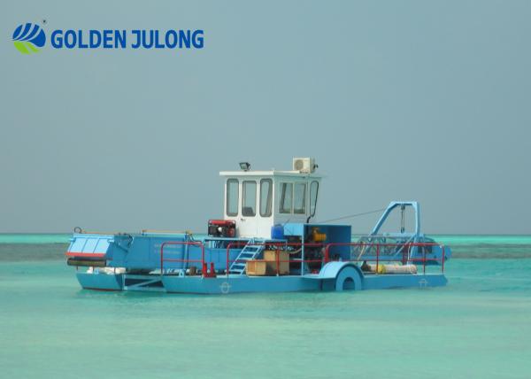 Quality Customized Seabed Aquatic Plant Harvester with Paddle Wheels Propulsion System for sale