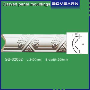 Buy cheap Polyurethane Carved wall mouldings/ chair rails/ white primed color customized OEM accepted product